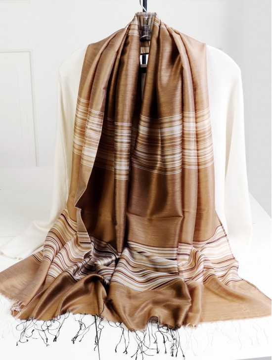 Fashion Scarf W/ Linear Pattern